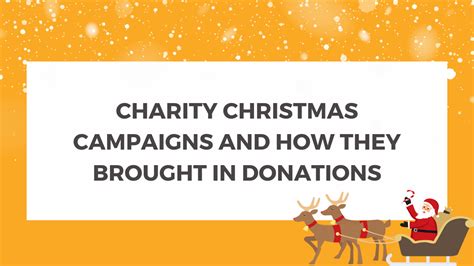 christmas charity campaigns